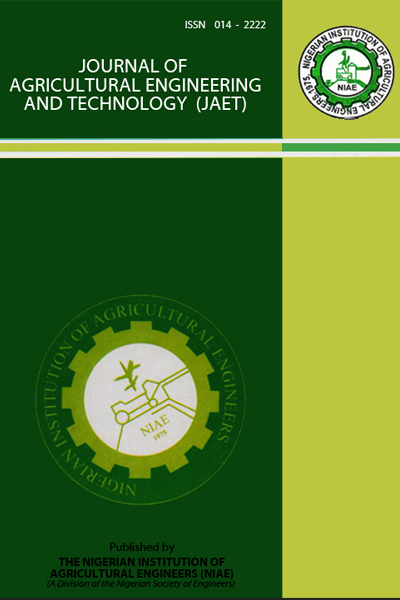 View Vol. 17 No. 1 (2009): Journal of Agricultural Engineering and Technology